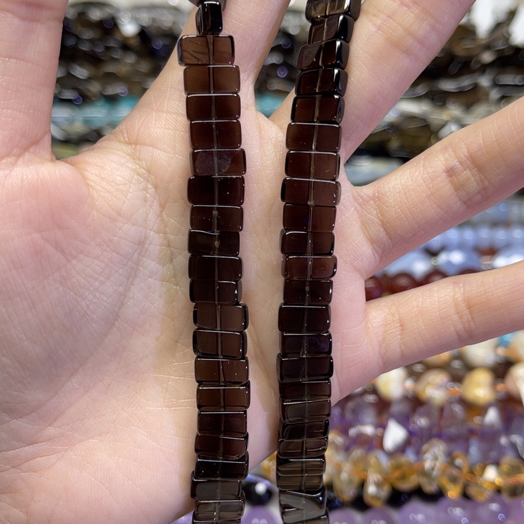 颈饰水晶未镶嵌天然茶晶卡10➕长条38厘米