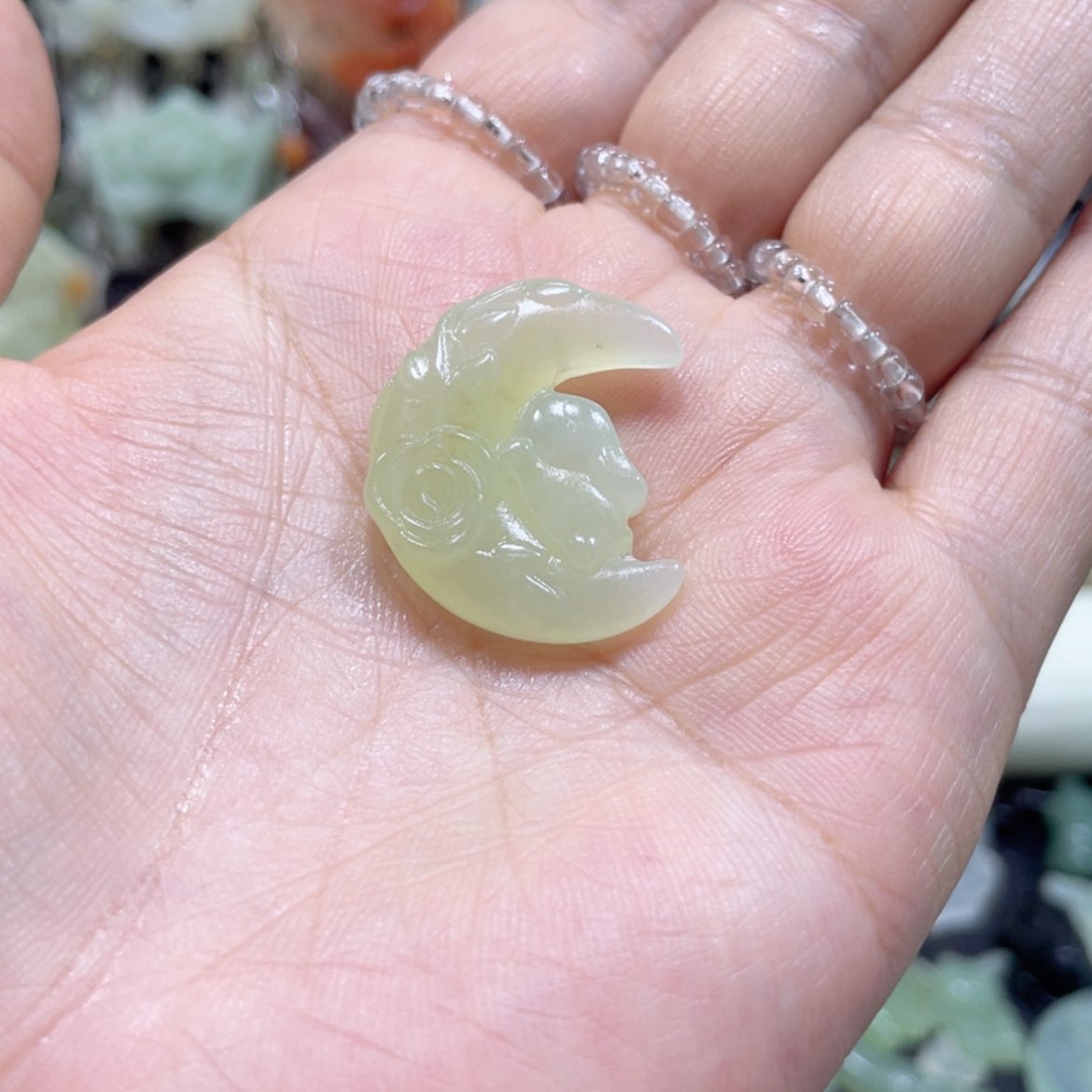 【闪购商品】岫玉未镶嵌颈饰53吊坠