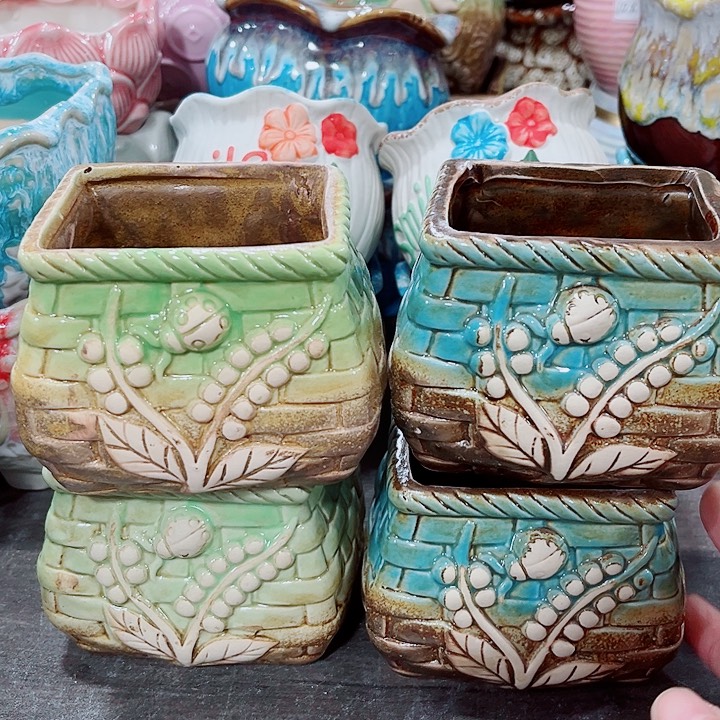 多肉陶瓷花盆满10元包邮