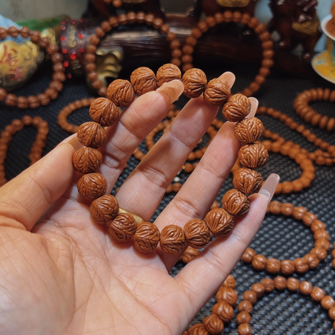 手串桃核14野生火麒麟单圈