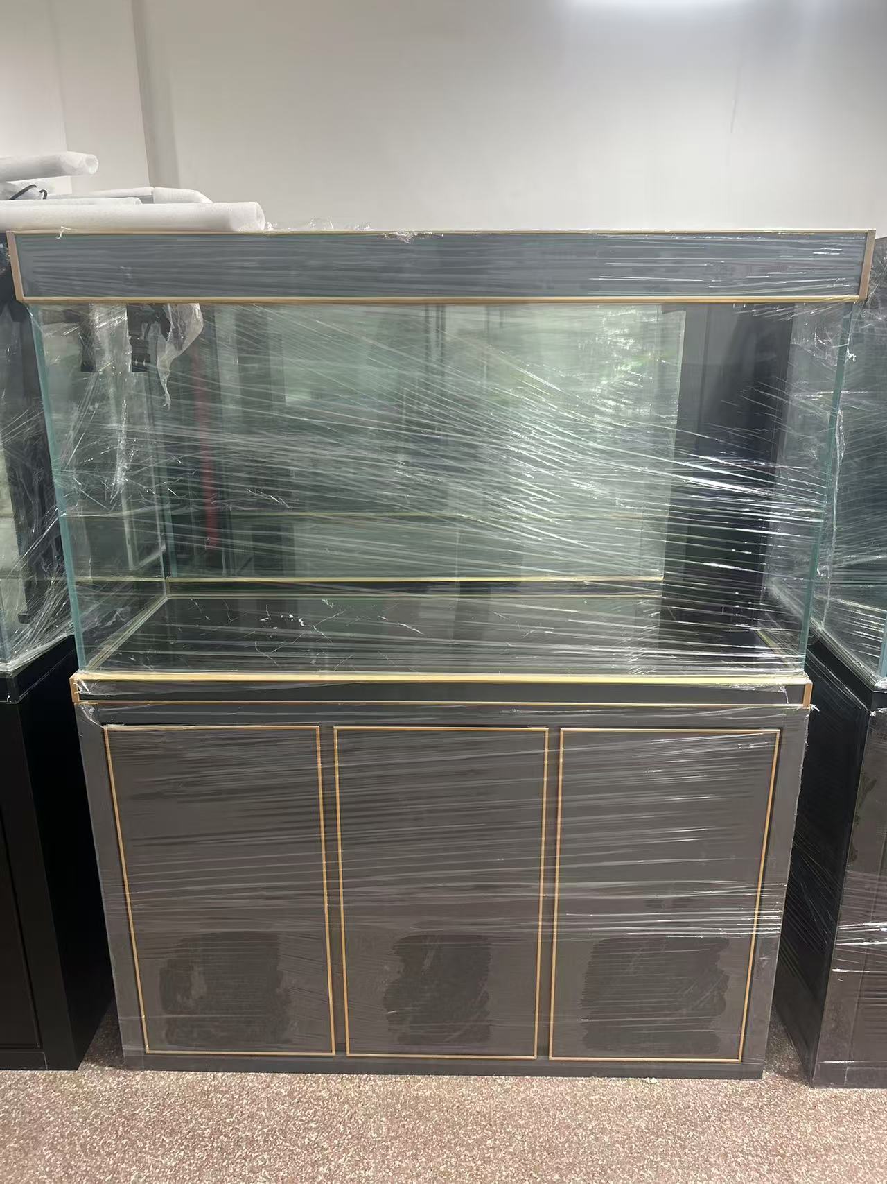 超白玻璃鱼缸客厅家用大型龙鱼缸屏风底滤金鱼缸套餐2025款