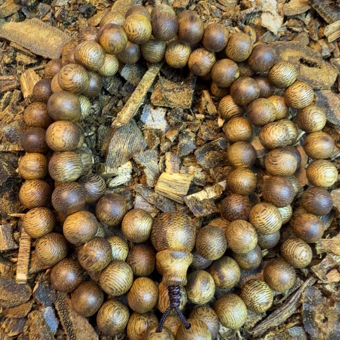 沉香碎屑沉香0.7金沙叶圆珠多圈14