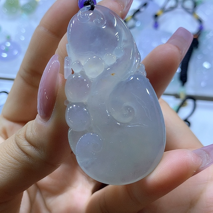 翡翠颈饰未镶嵌天然翡翠A货吊坠