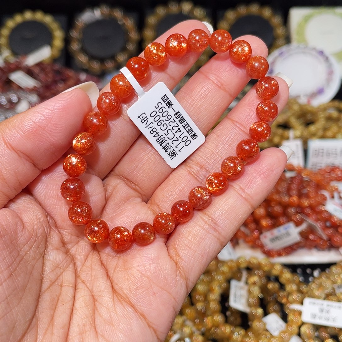 未镶嵌手串长石已实名金太阳7m