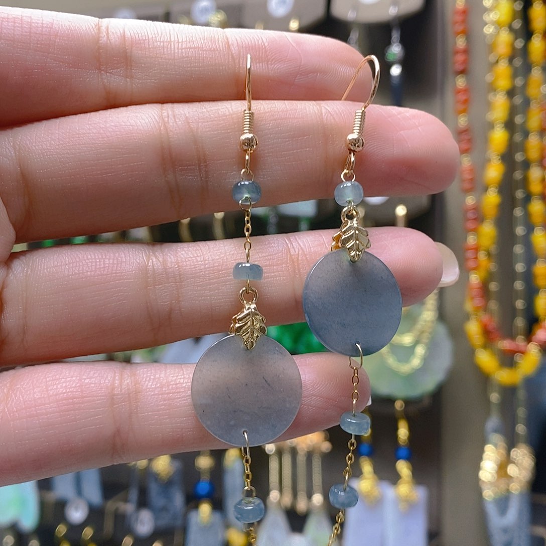 未镶嵌翡翠耳饰翡翠