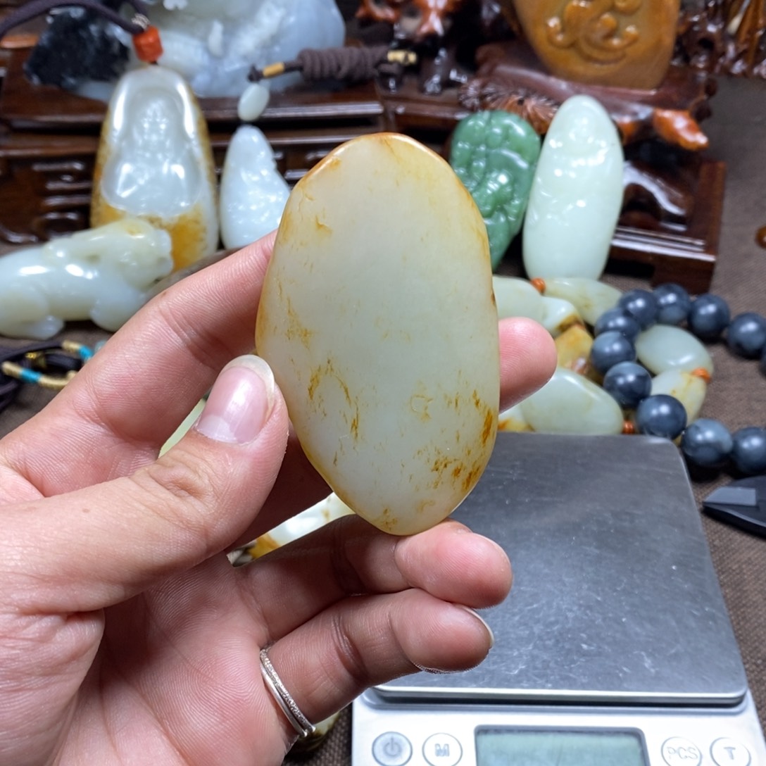 好***、和田玉未镶嵌挂件