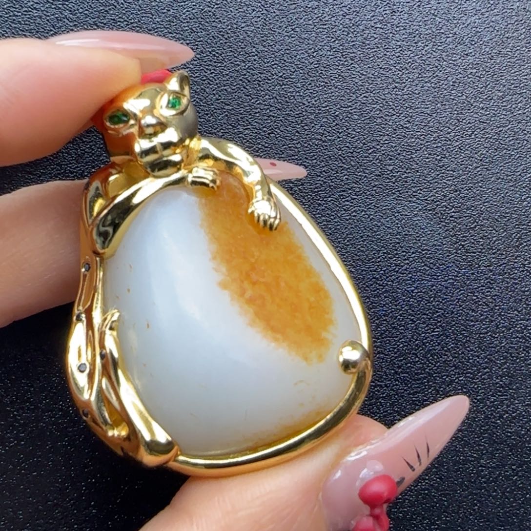 和田玉未镶嵌挂件