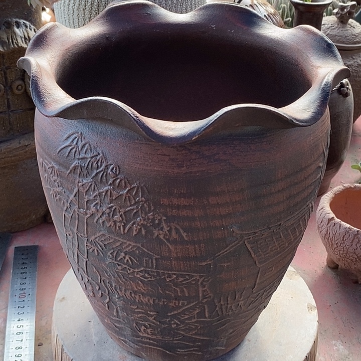 紫砂花盆瑕疵25.30花盆