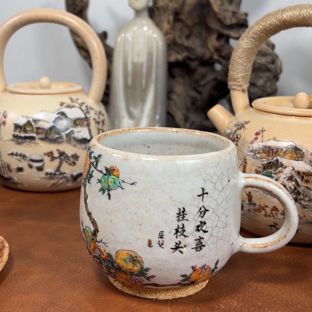 吾***集杯子瓷景德镇匠心窑原创手工工艺制作