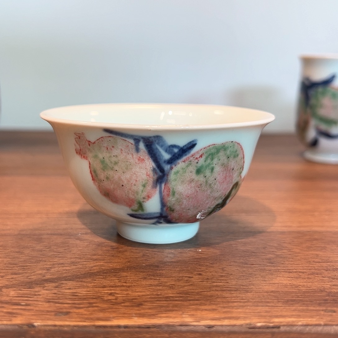 大**元青花釉里红色差放漏80c c