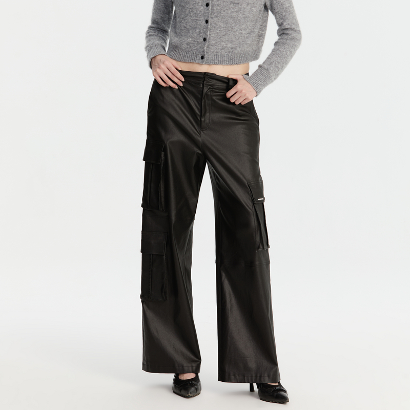 【赵老板专属】REVAN芮范前卫质感人造丝工装裤RM91301005