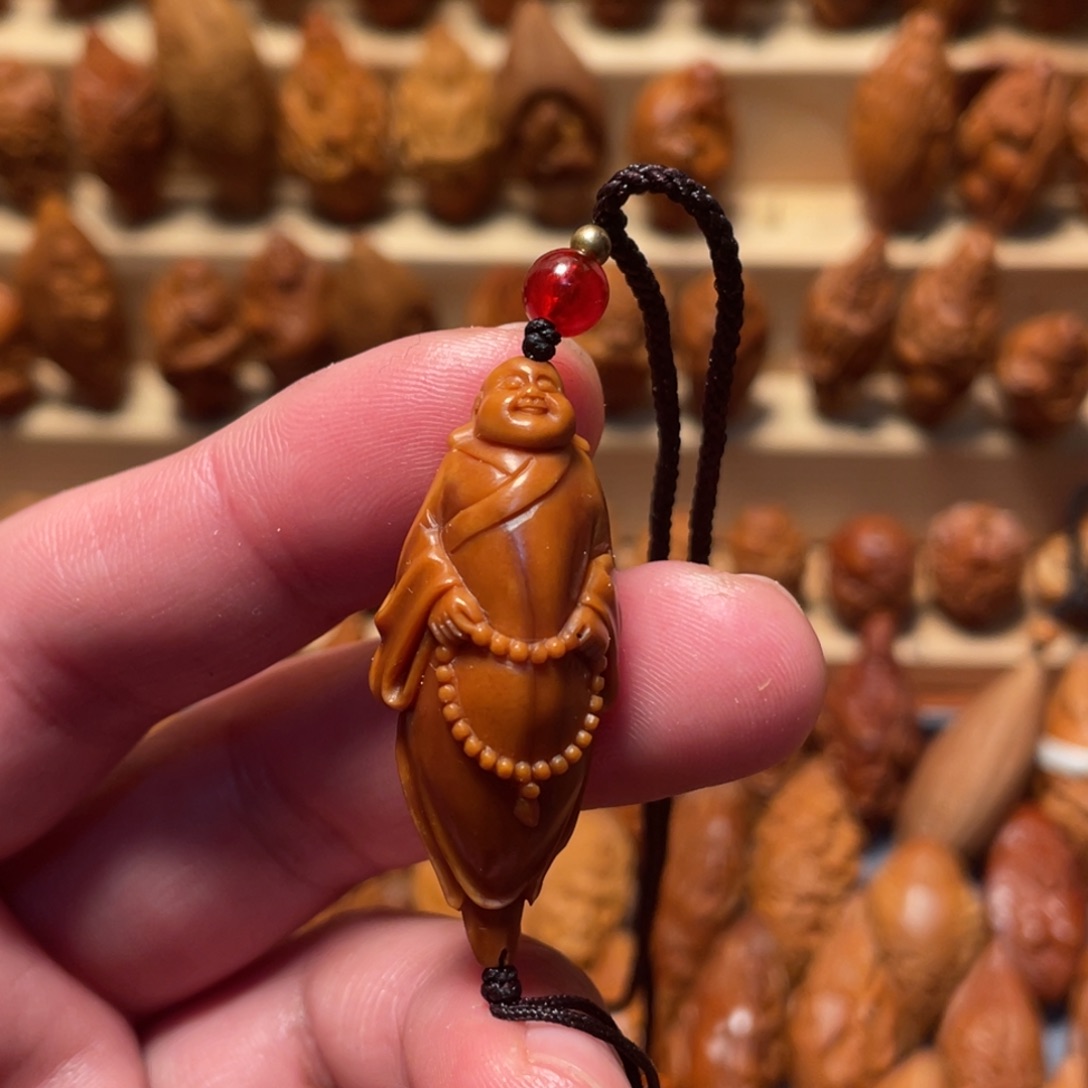 橄榄核手串/手链自在弥勒微花