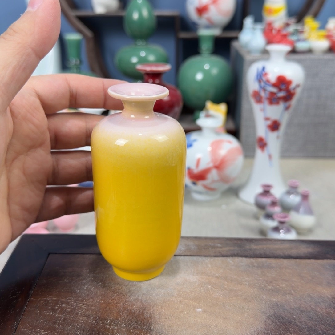 陶瓷手工小花器摆件