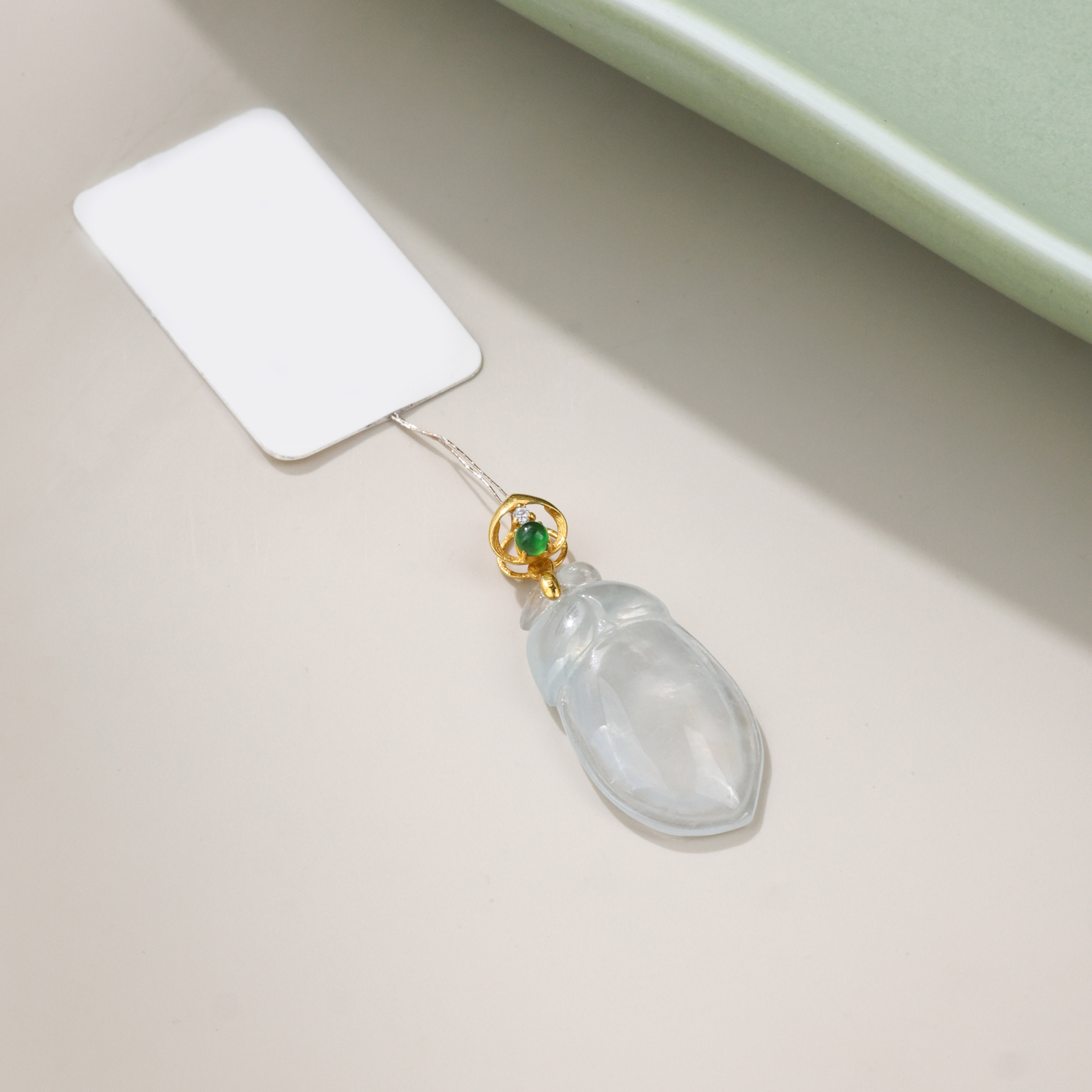 【举石精选】X0222-396-300翡翠吊坠18K（一件）