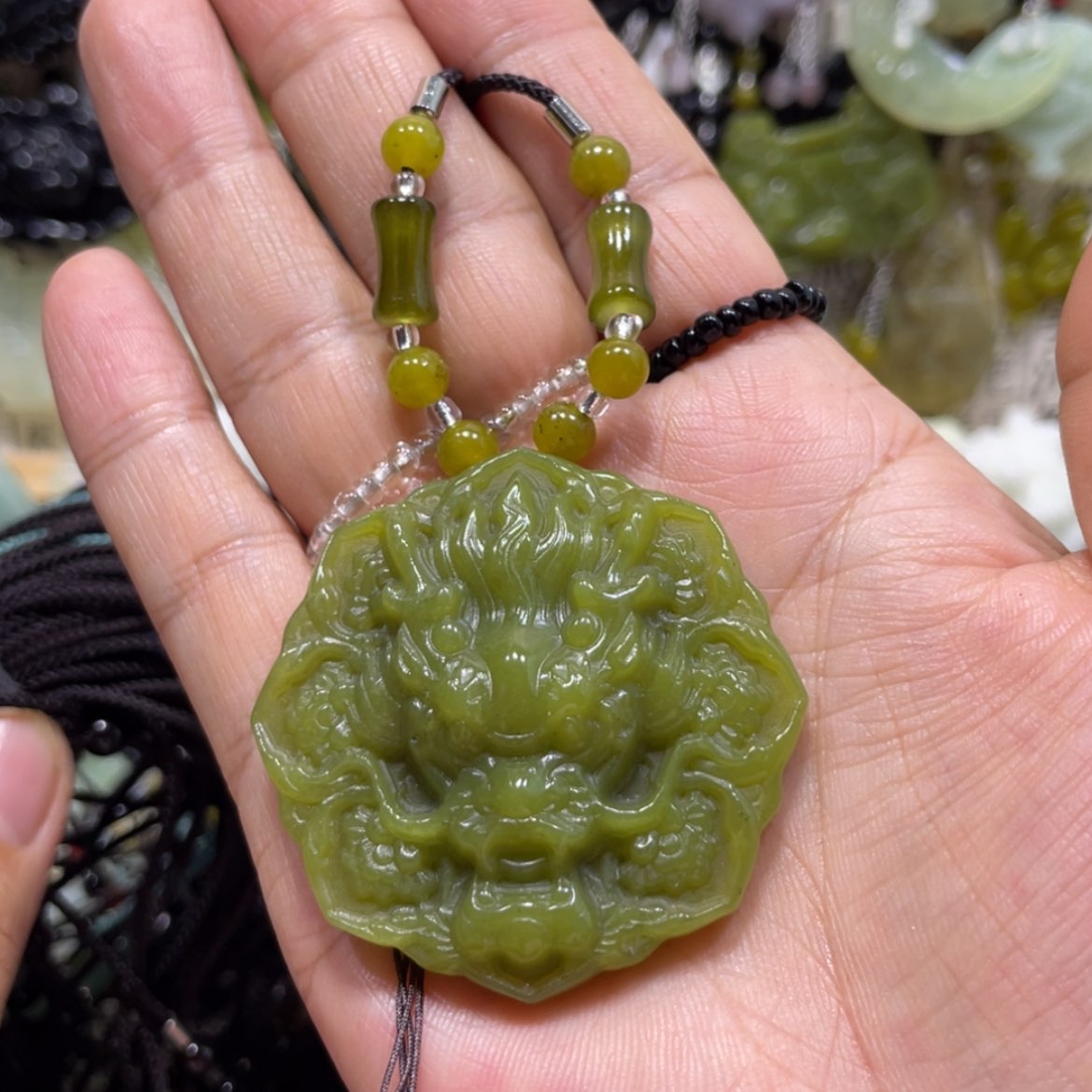 【闪购商品】岫玉颈饰未镶嵌86吊坠