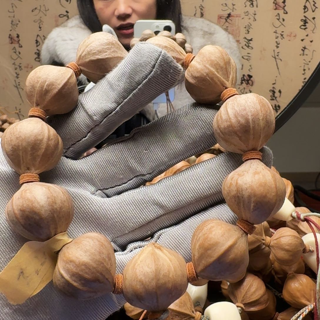 逍***客橄榄核手串精品四花