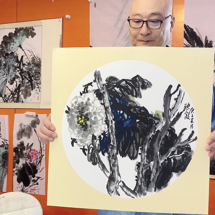 国画张圣敏先生纯手绘作品