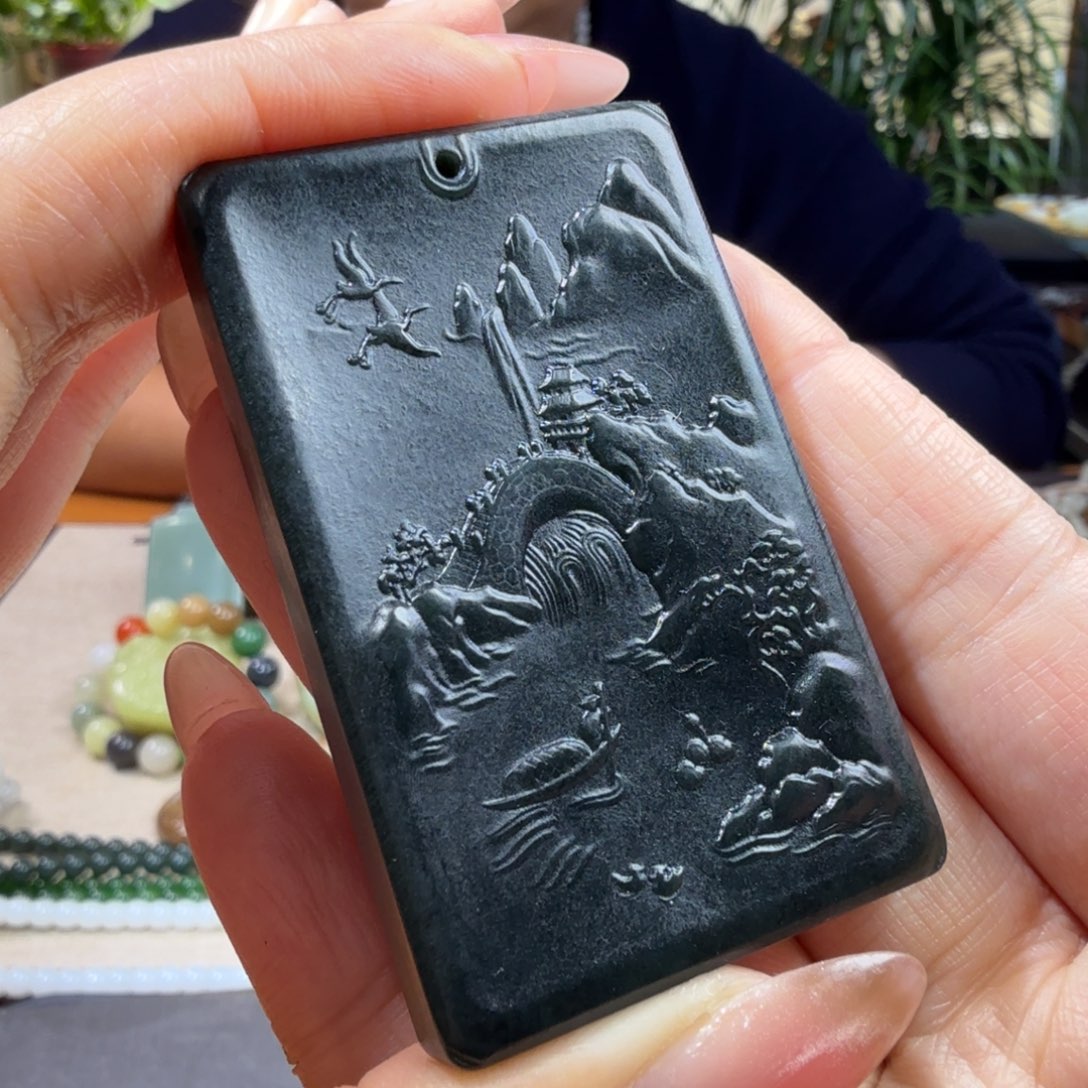 和田玉挂件未镶嵌千****储