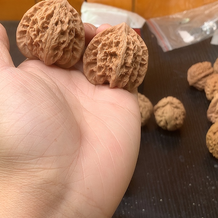 吊坠文玩核桃42盘龙虎头