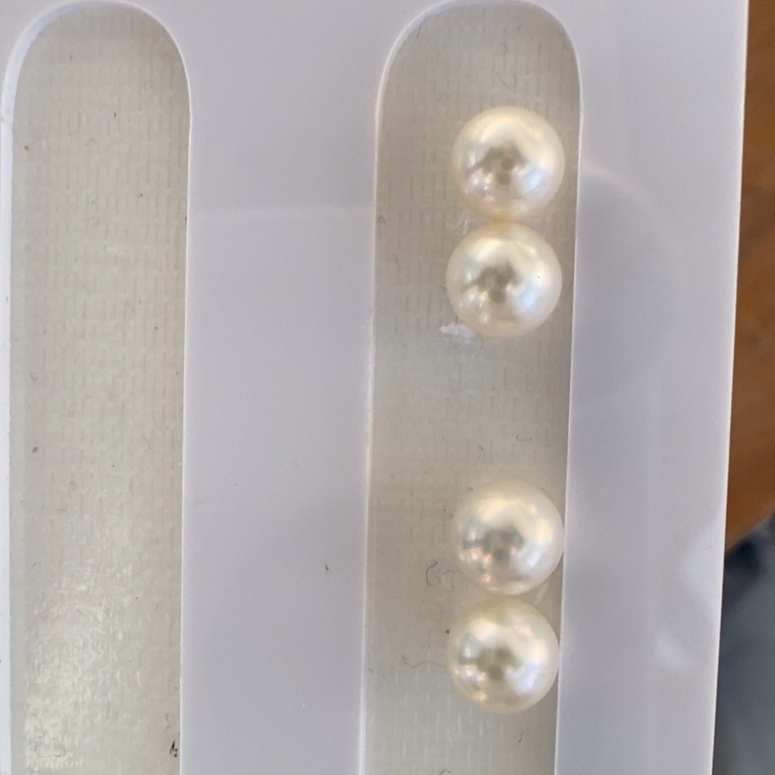 耳饰淡水珍珠银S925镶嵌7-8无核¥150