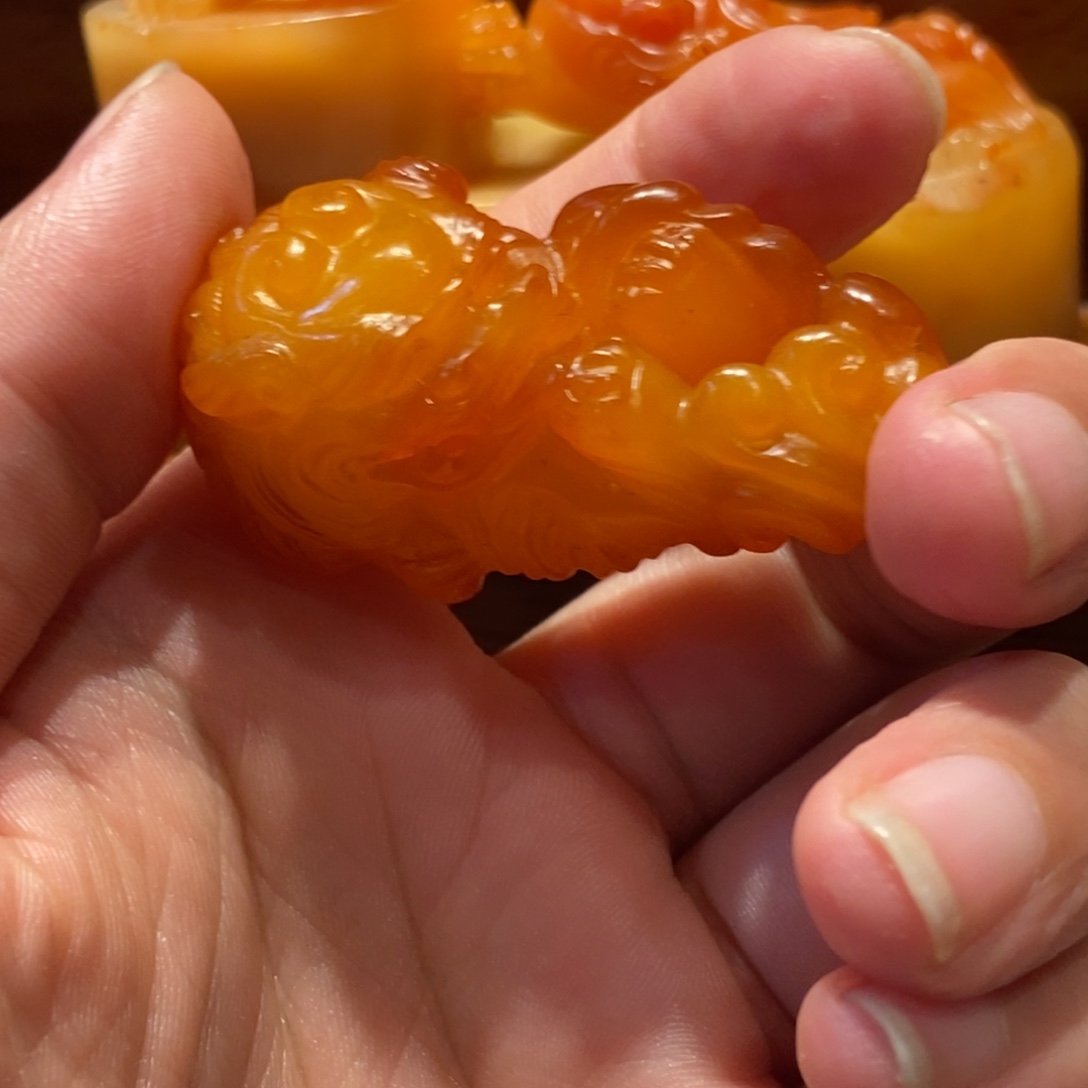 石***泉寿山石印石寺坪红田