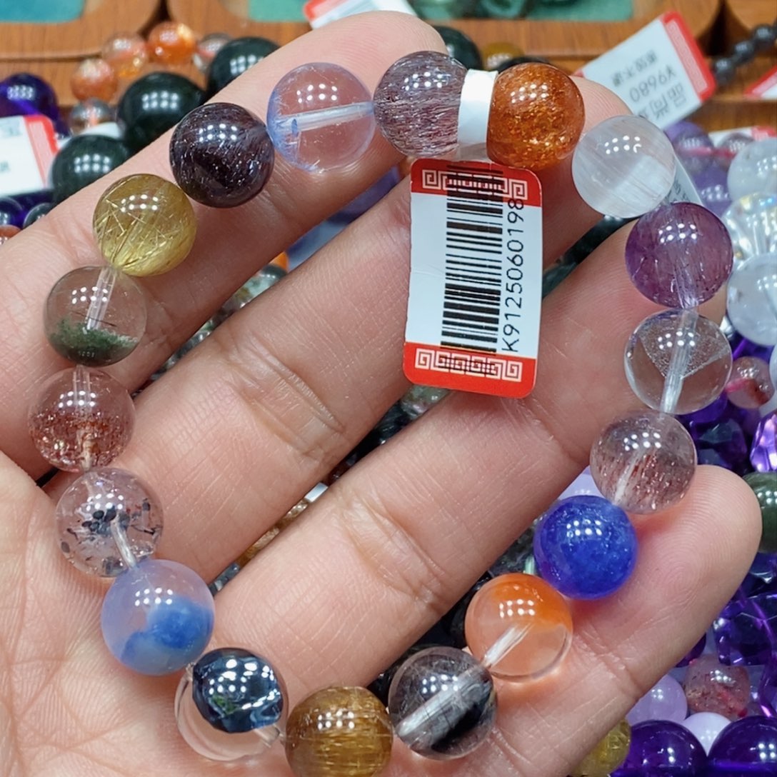 水晶手串未镶嵌天然