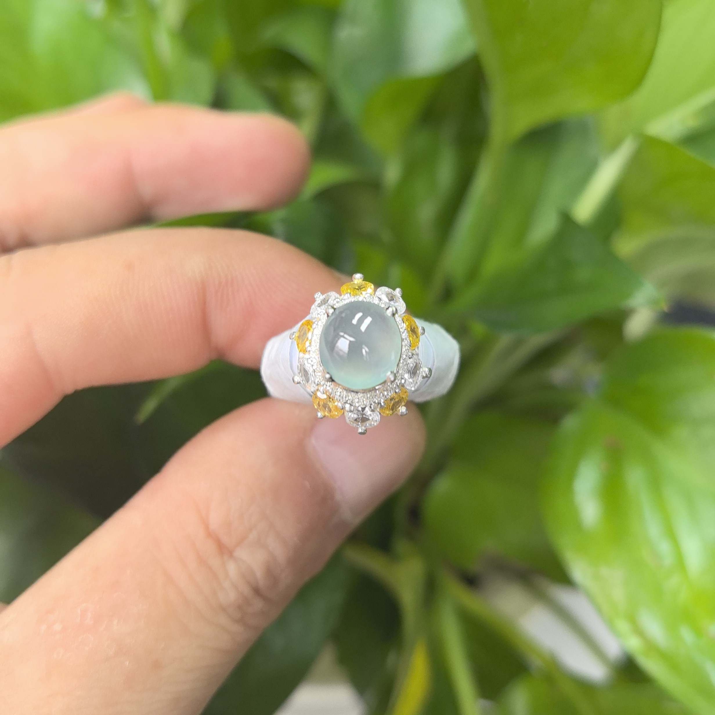 天然缅甸翡翠a货蛋面61