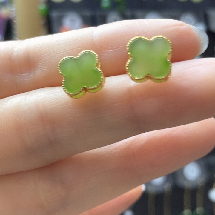 和田玉银S925镀金镶嵌颈饰