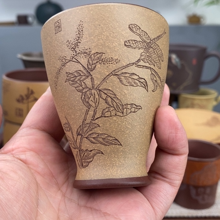 紫砂茶杯宜兴紫砂主人杯