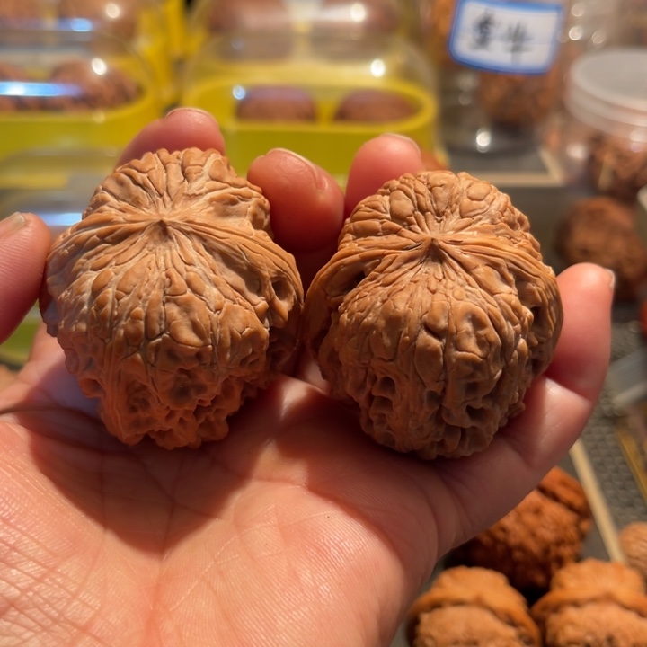 文玩核桃把件门墩边44肚47