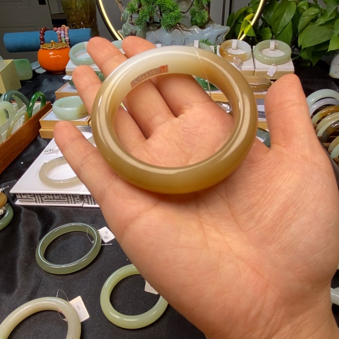 和田玉手镯未镶嵌5253