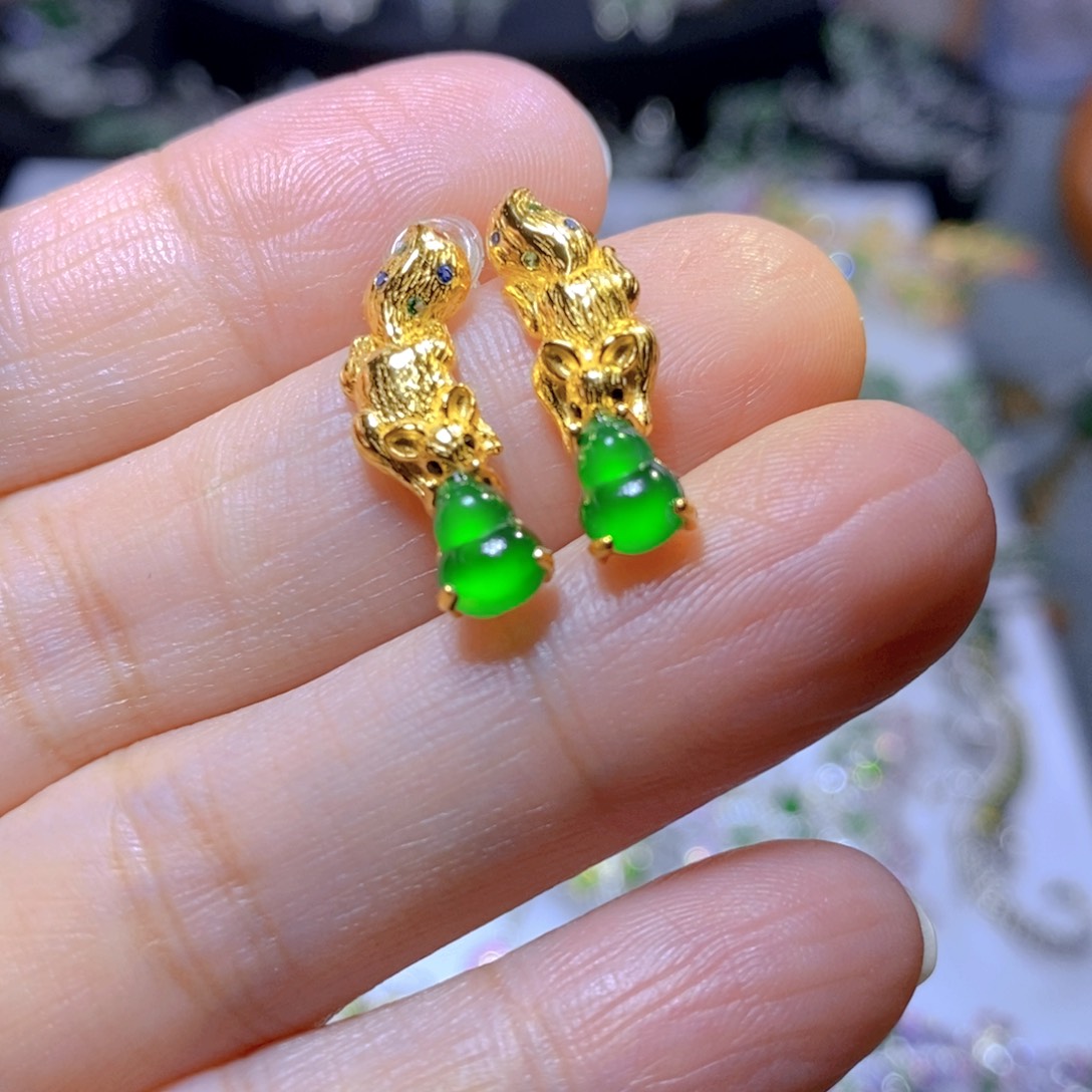 翡翠颈饰银S925镶嵌天然翡翠