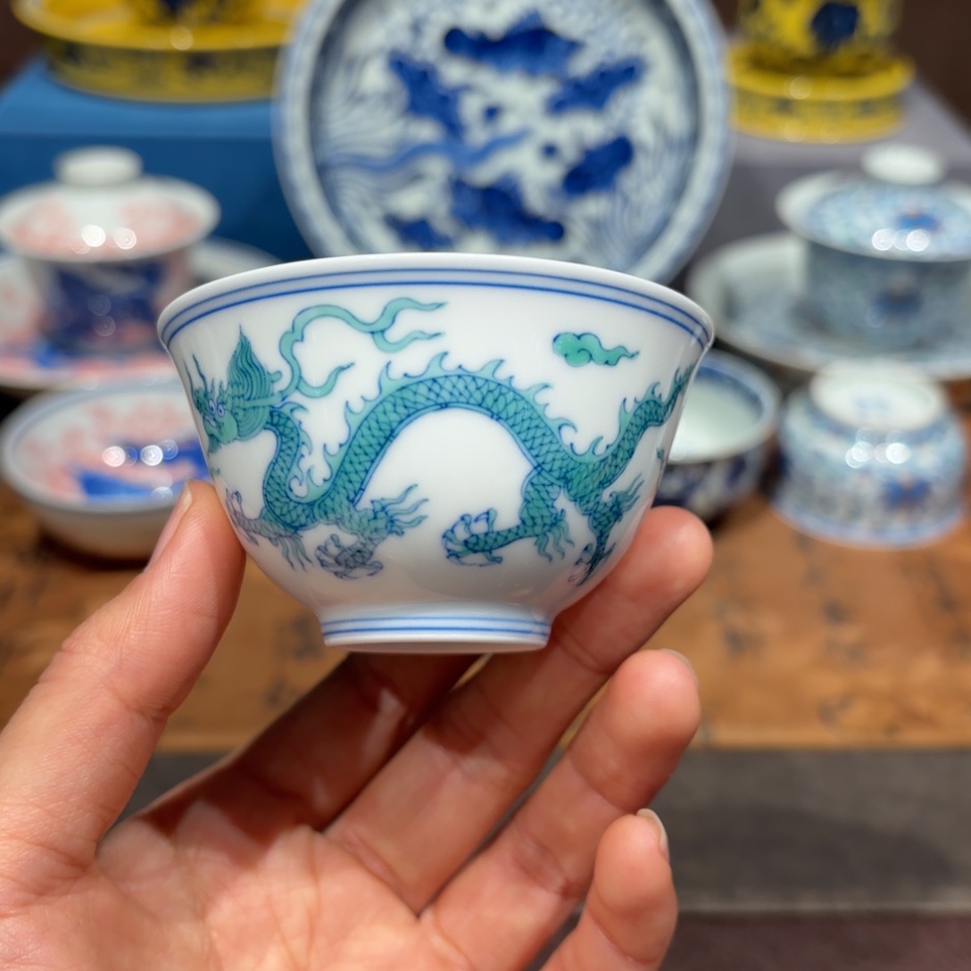 瓷片手工手绘陶瓷茶具