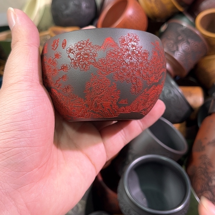 茶杯紫砂全手工紫砂主人杯