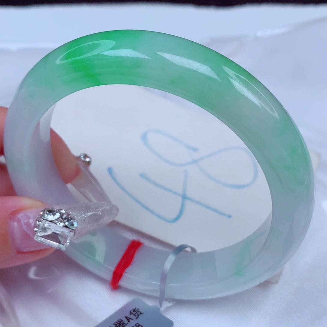 翡翠手镯未镶嵌天然缅甸翡翠A货手镯