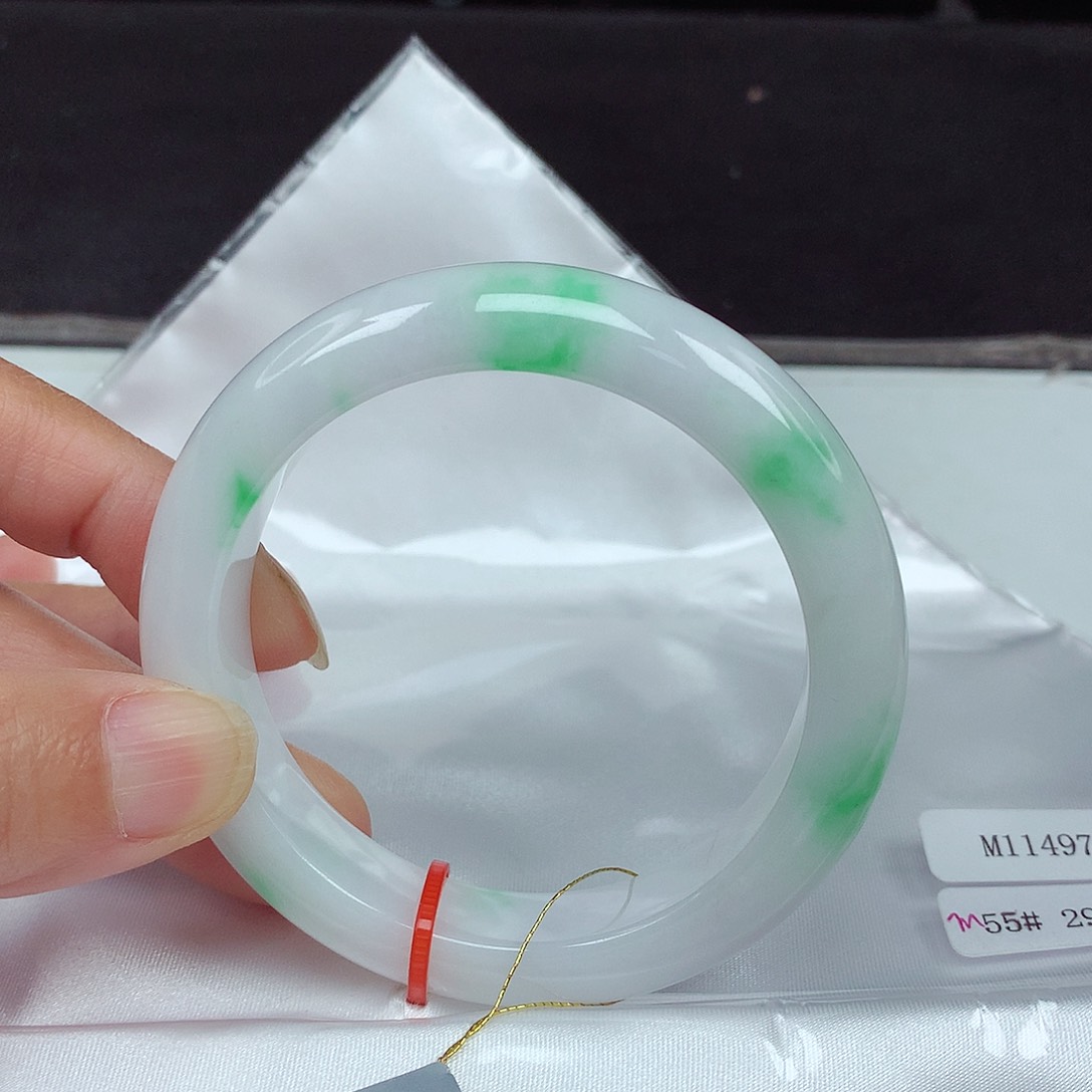 未镶嵌手镯翡翠55圈4971