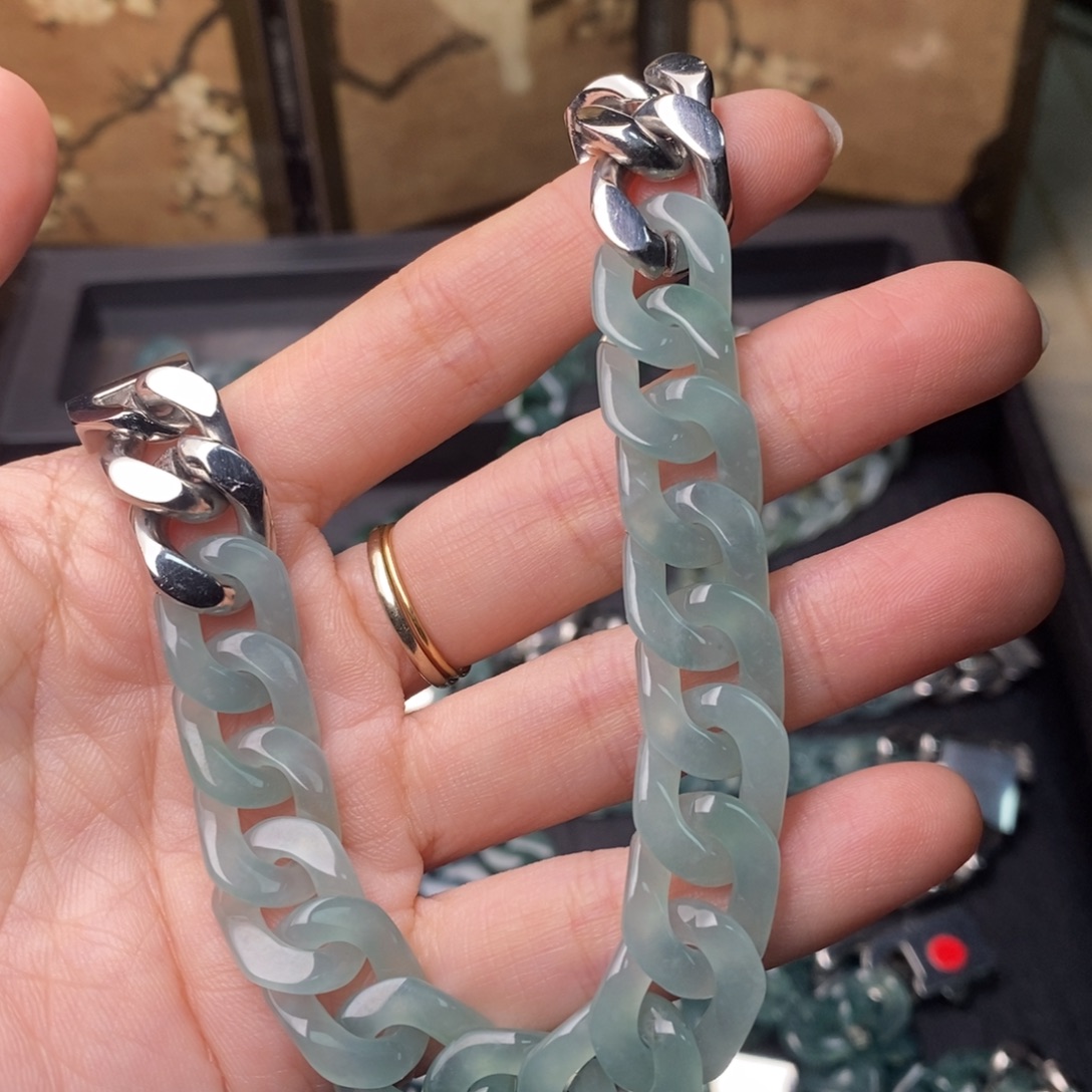 翡翠未镶嵌手链手链10001