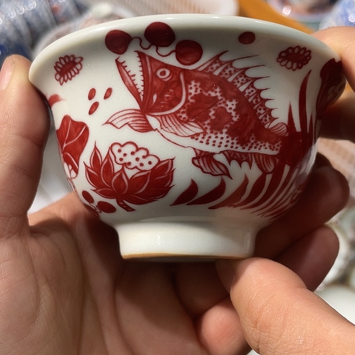 摆件陶景德镇陶瓷主人杯234