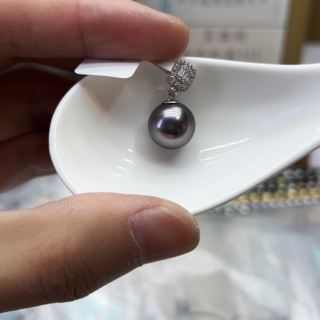 海水珍珠颈饰银S925镶嵌
