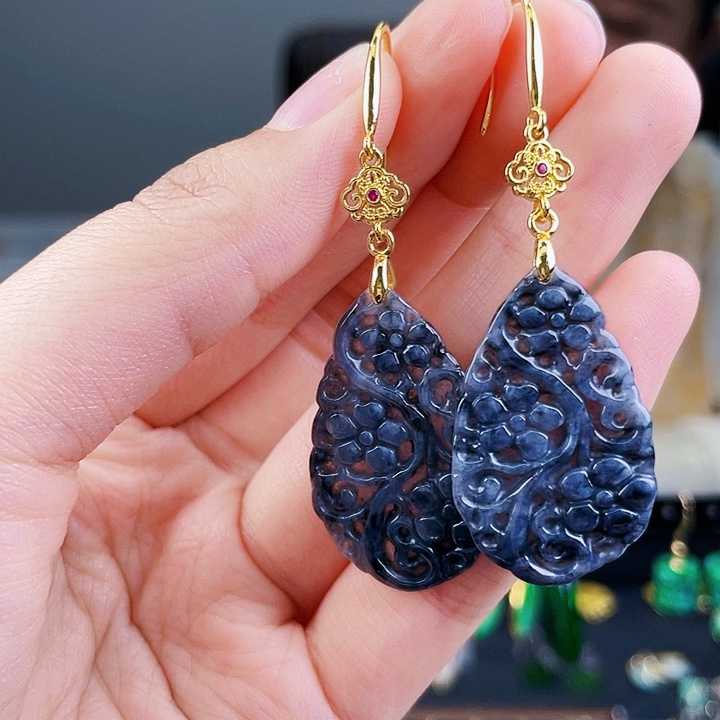 翡翠耳饰未镶嵌饰品