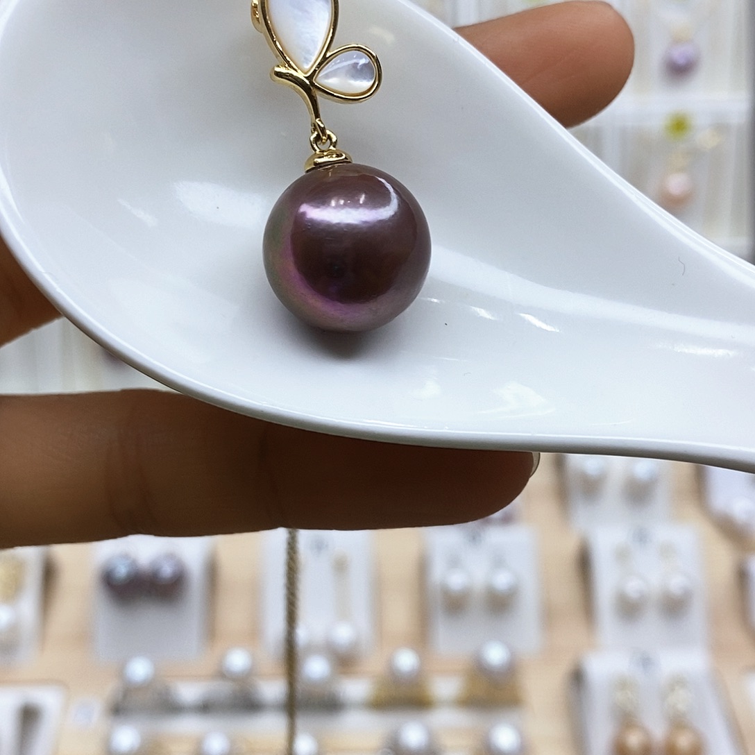 淡水珍珠吊坠(不含链)合金