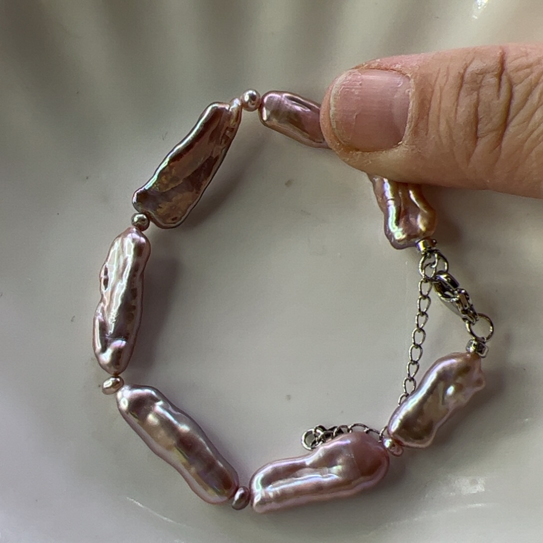 淡水珍珠手绳合金902