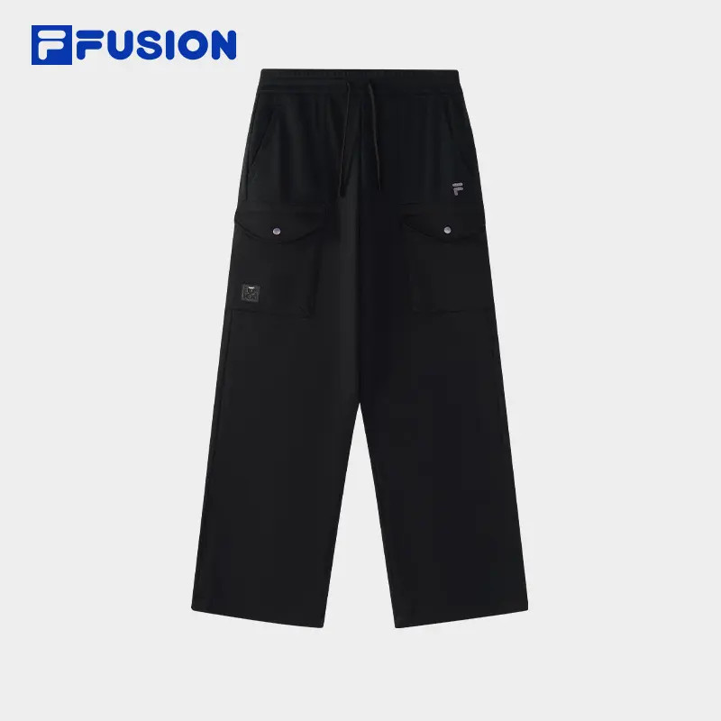 FILA斐乐【简约百搭】女款秋季工装阔腿裤透气舒适直筒裤T11W543601