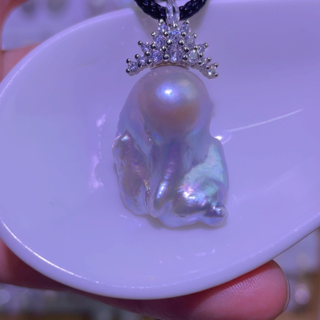 未镶嵌淡水珍珠天然淡水珍珠吊坠