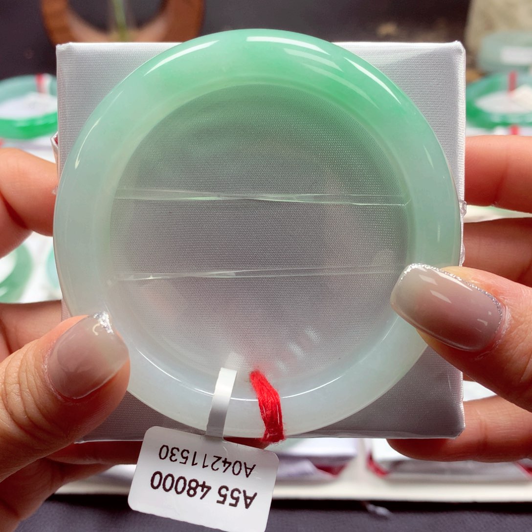 翡翠手镯未镶嵌55正35号88