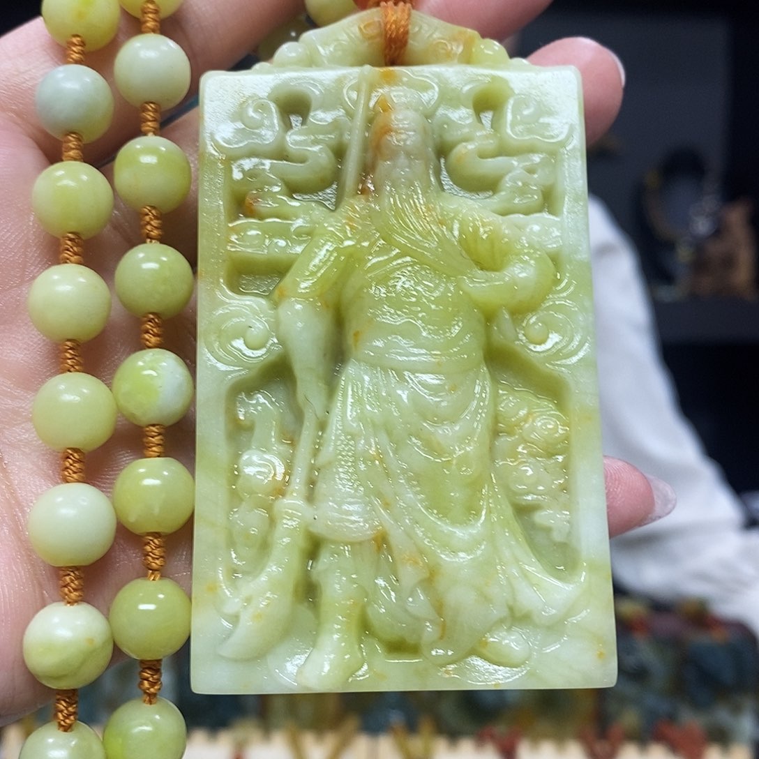 未镶嵌岫玉挂件吊坠项链