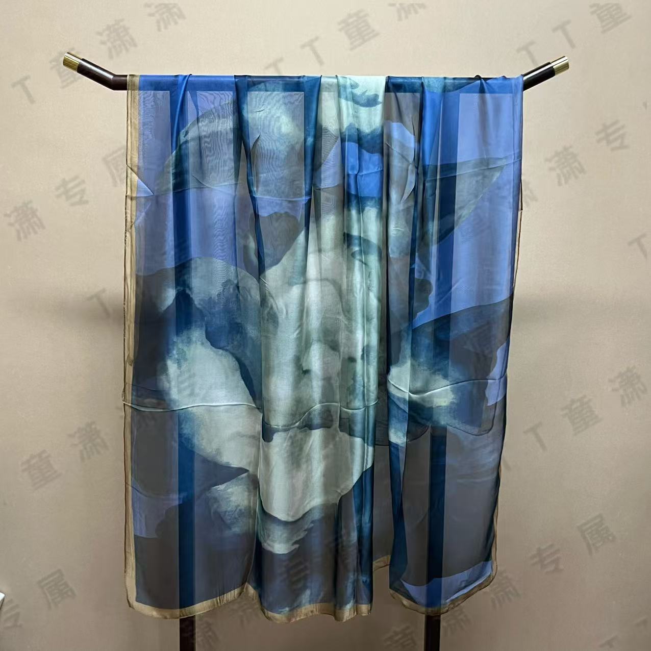 （气若幽兰）云纹纱130*190左右长巾