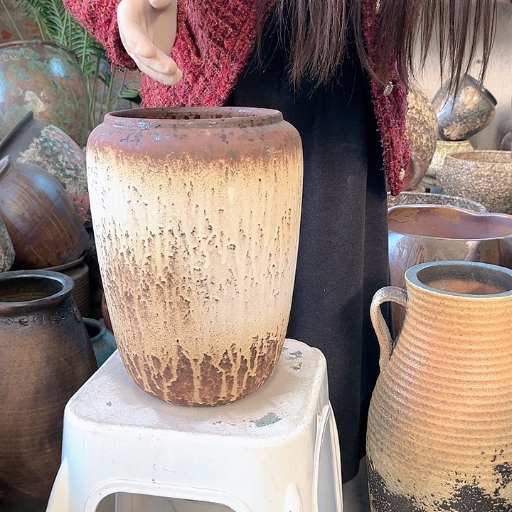 正品口18高33花盆……