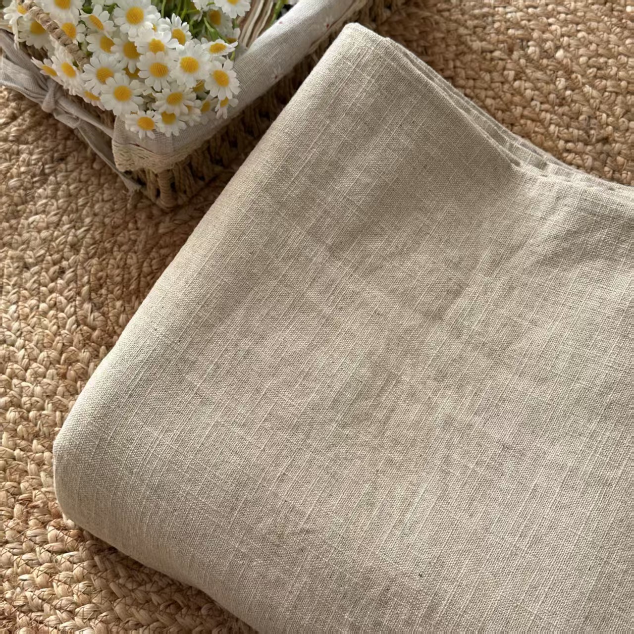 精品汉麻纯色床单