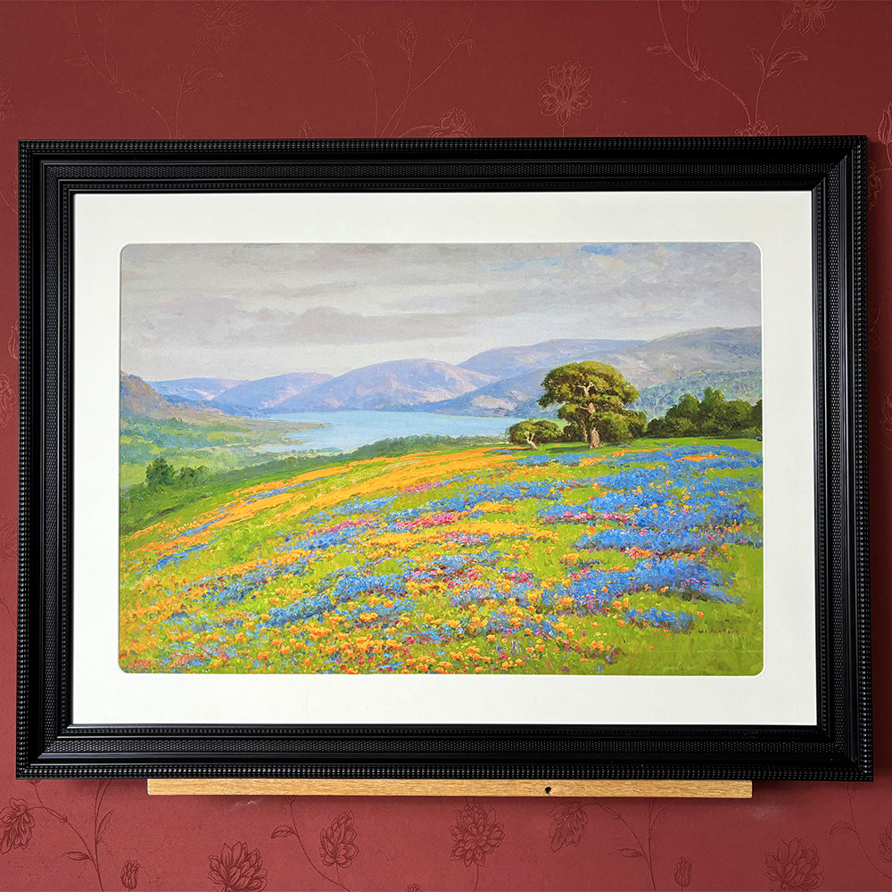 加利福尼亚的春天复古框卡纸现代客厅风景装饰画餐厅卧室书房挂画